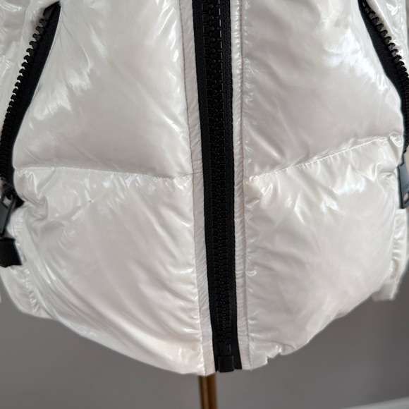 SAM. White Quilted Puffer Jacket with High Collar - Picture 5 of 8